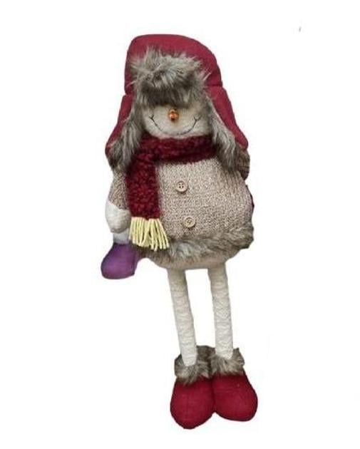 Фигура новогодняя Santa Snowman 70 см (R95917)