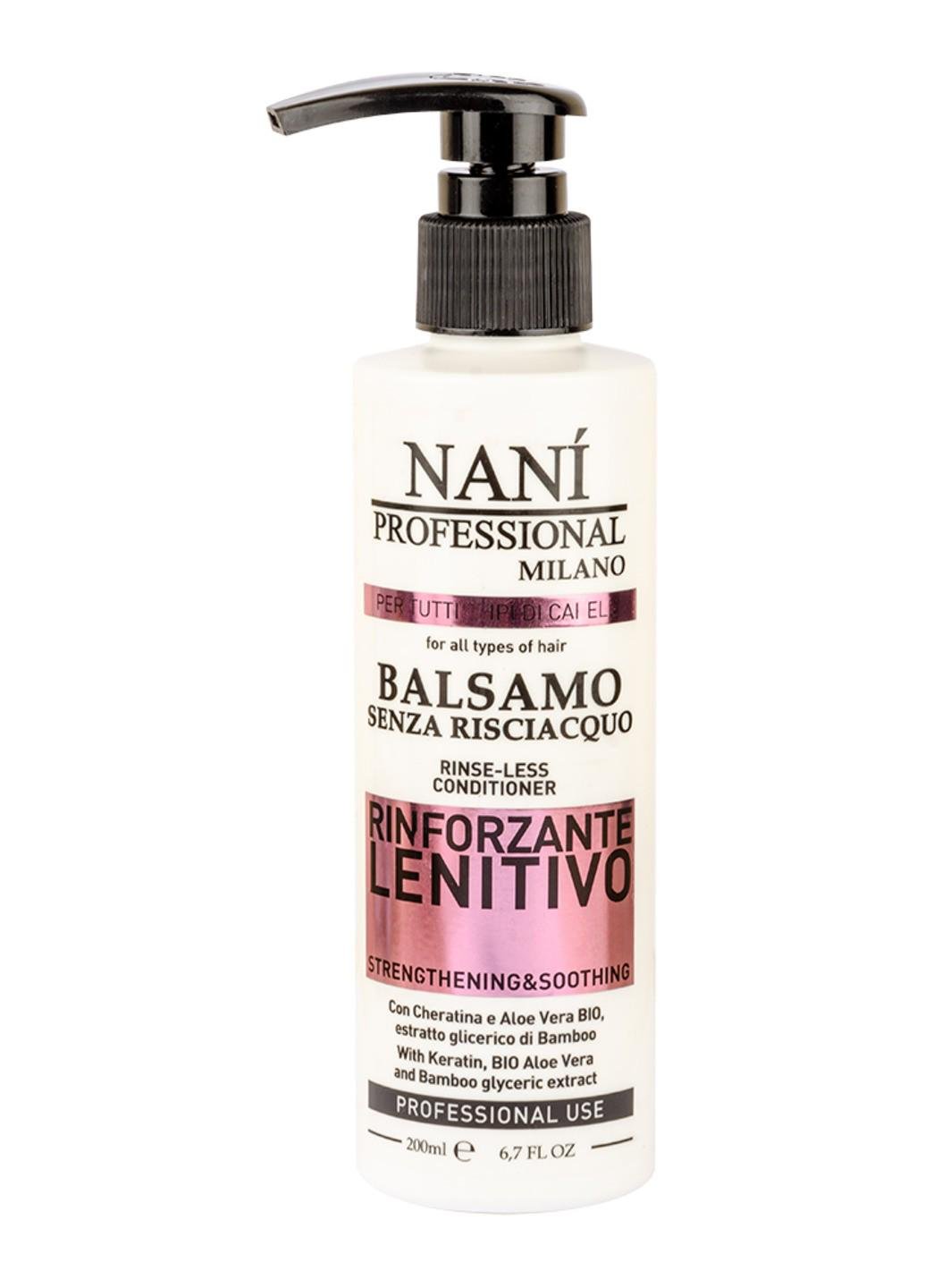 Несмываемый бальзам для волос Lenitivo Strengthening & Soothing Nani Professional Milano 200 мл (E-00241)