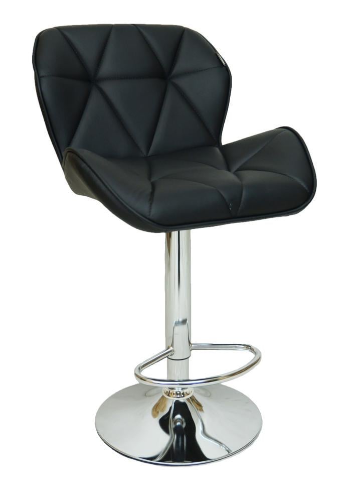 Барный стул со спинкой Bonro B-087 с регулировкой высоты и поворотом Черный (147-76-40600005)