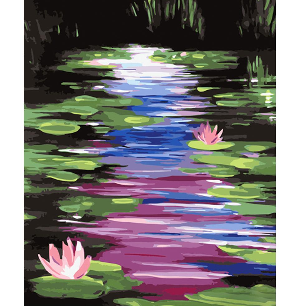 Картина по номерам Strateg Премиум Латка на реке 40x50 см (GS572)