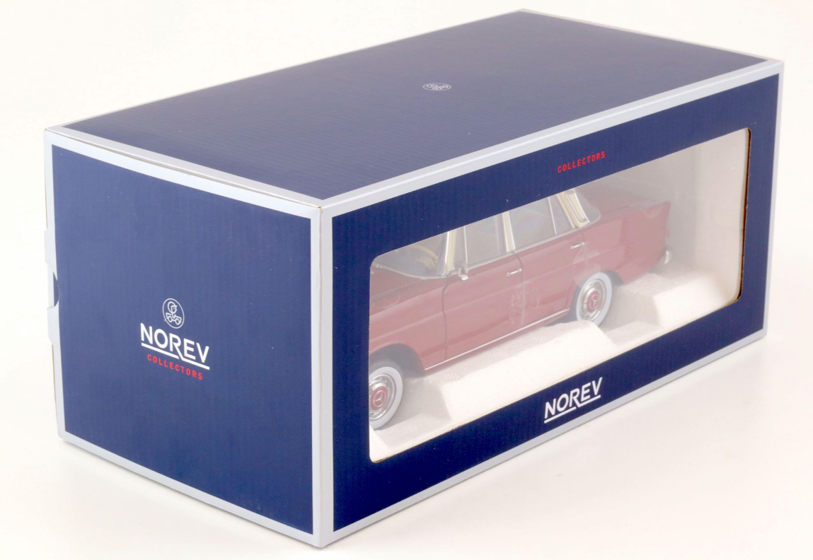 Модель автомобиля Norev 1:18 Mercedes-Benz 200 W110 Limousine 1966 Red/Beige (183706) - фото 5 Модель автомобиля Norev 1:18 Mercedes-Benz 200 W110 Limousine 1966 Red/Beige (183706) - фото 5