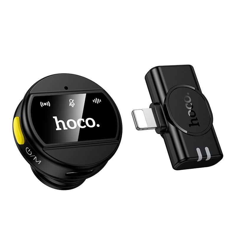 Микрофон беспроводной Hoco L21 с разъемом Lightning дальность 5-15 м до 6 часов работы Black (17600)