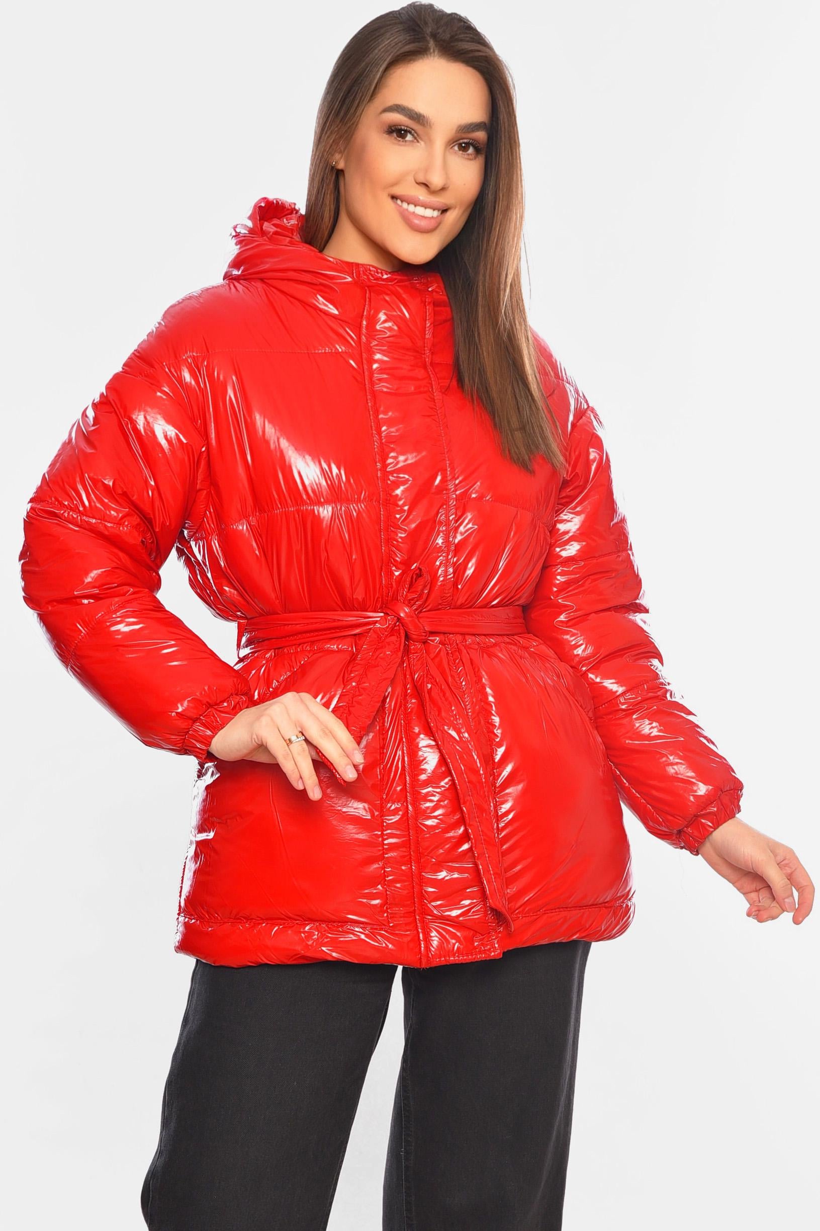 Куртка женская демисезонная р. 42 Красный (197774)