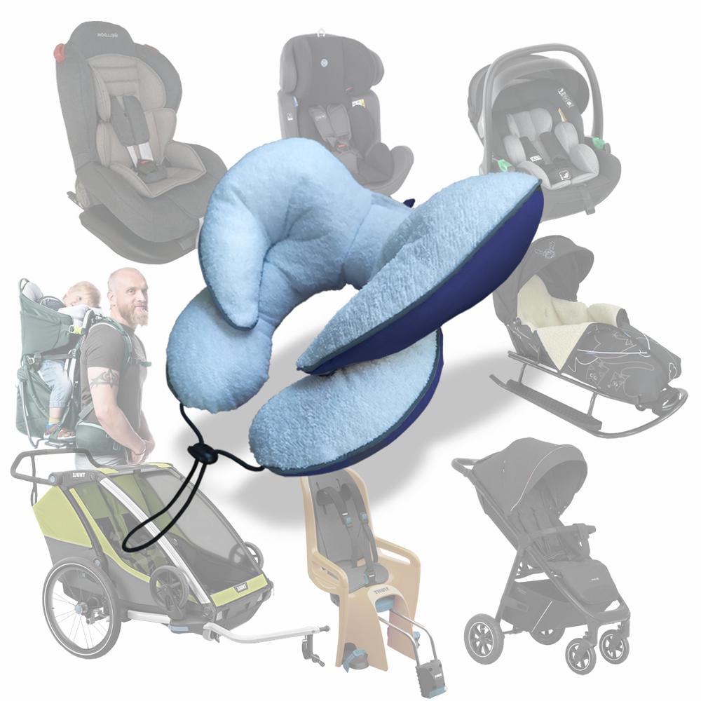 Подушка детская защитная для автокресла/коляски Ontario Baby Travel Premium Pillow Синий (ART-0000656) - фото 5