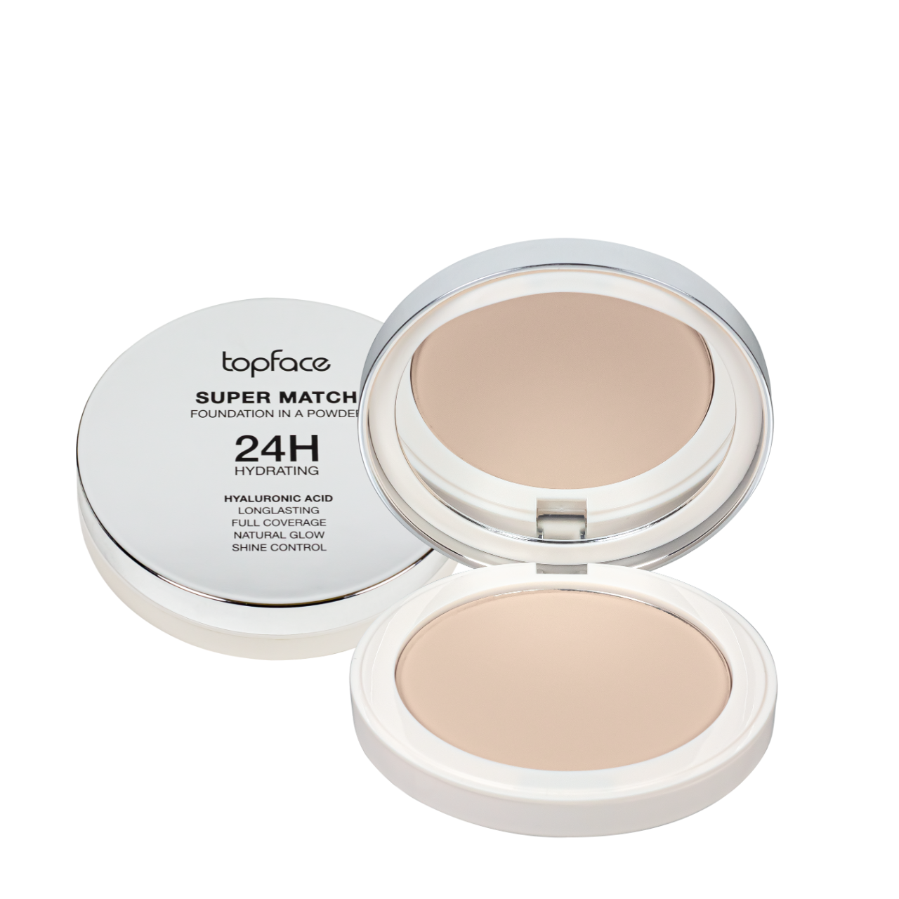 Пудра для обличчя Topface Super Match Foundation компактна зволожуюча 10 г 03 Natural Beige (2282446159)