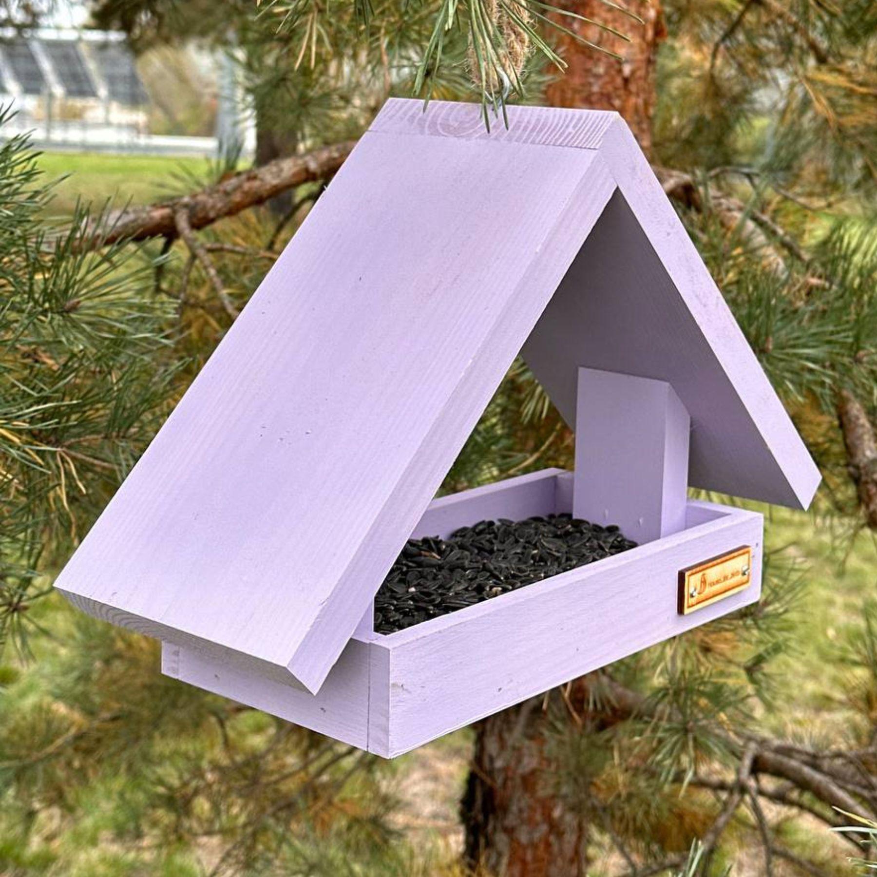Кормушка для птиц подвесная House for birds радуга Фиолетовый - фото 1 Кормушка для птиц подвесная House for birds радуга Фиолетовый - фото 1