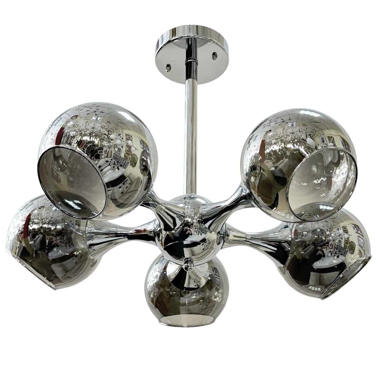 Люстра Svet H-004-5C CR Лофт на 5 плафонов Хром