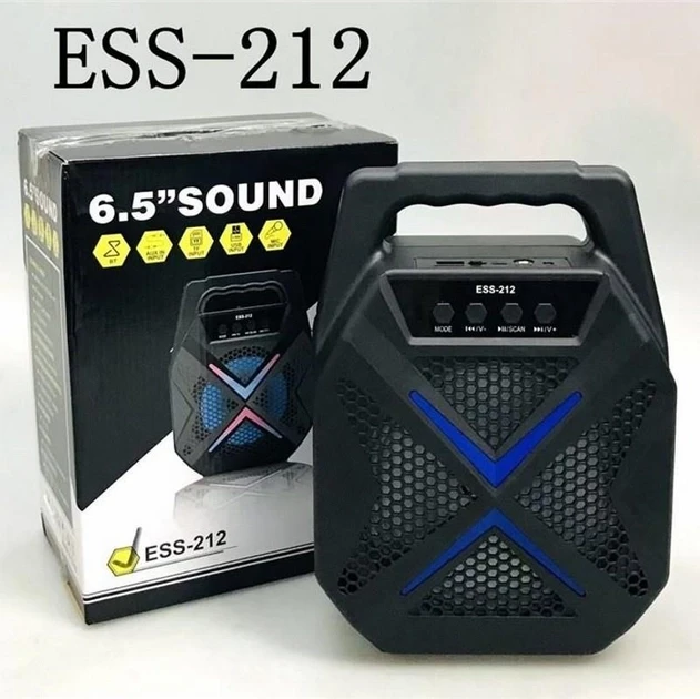 Колонка портативная ESS-212 Bluetooth беспроводная - фото 3