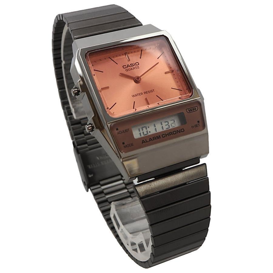Наручные часы мужские Casio VINTAGE EDGY AQ-800ECGG-4A с подсветкой Оранжевый (2827112764)