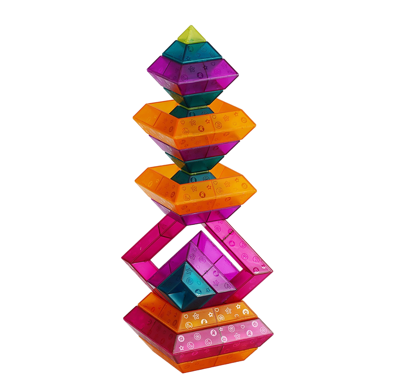 Конструктор логический Nocky 30 деталей/геометрические фигурки Multicolor (140885)