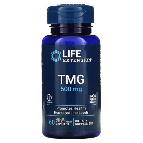 Бетаин Life Extension TMG 500мг 60 капс. (LEX-18596)
