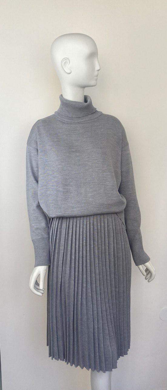 Гольф из мериносовой шерсти M Серый (26758714)