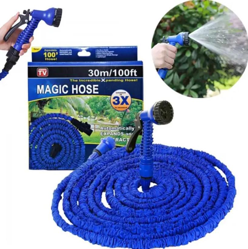 Шланг-гармошка для полива гибкий Мagic House с распылителем 15 м Синий (MX-0251-6904B) - фото 5 Шланг-гармошка для полива гибкий Мagic House с распылителем 15 м Синий (MX-0251-6904B) - фото 5