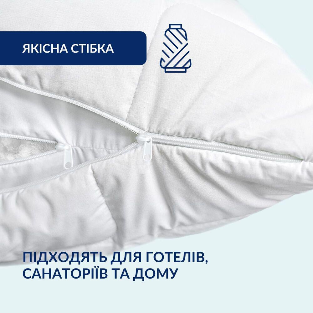 Чехол защитный на подушку IDEIA с молнией стеганный 2 шт. 50x70 см Белый (25886) - фото 4 Чехол защитный на подушку IDEIA с молнией стеганный 2 шт. 50x70 см Белый (25886) - фото 4