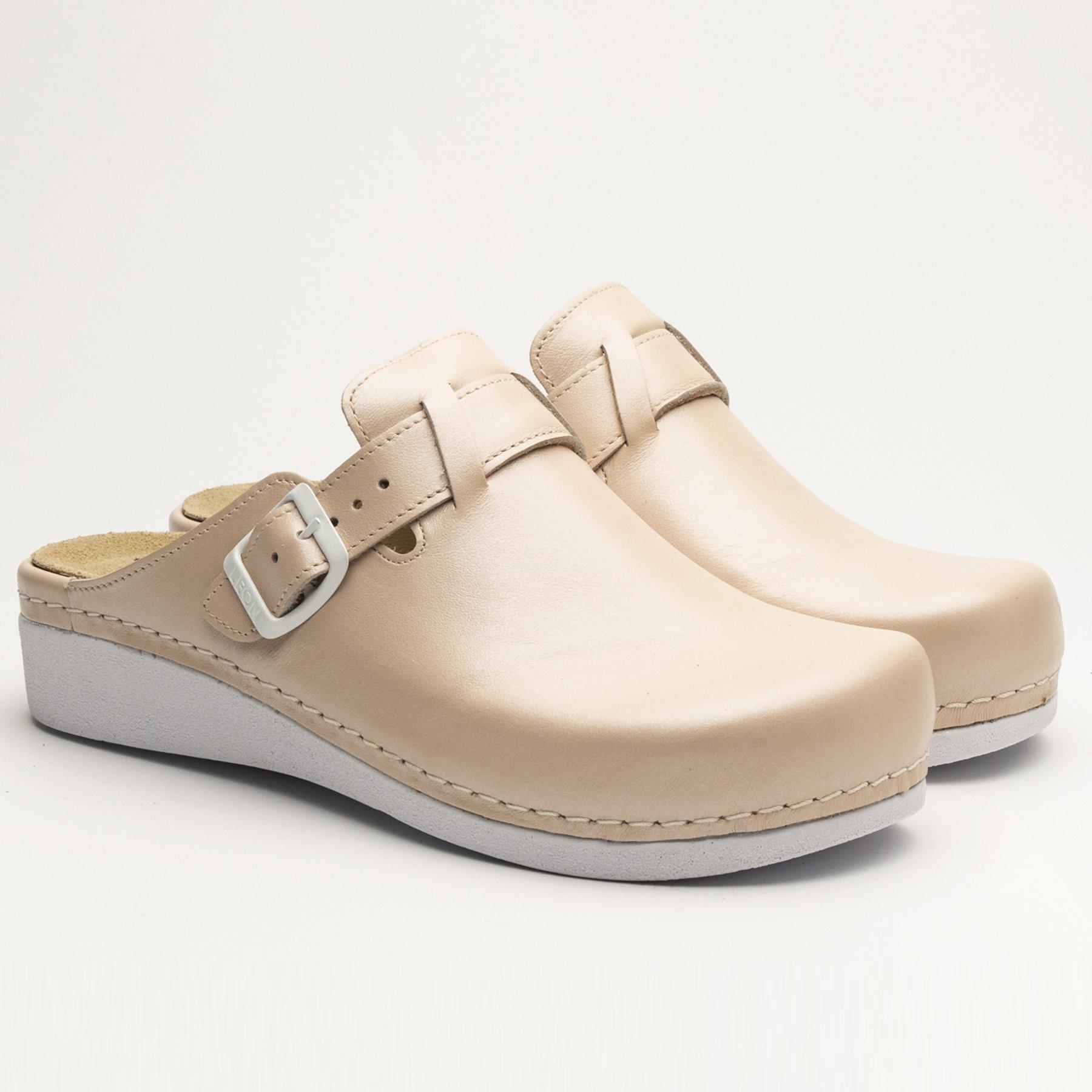 Сабо женские кожаные Leon Aurora Nora I р. 41 Лосось