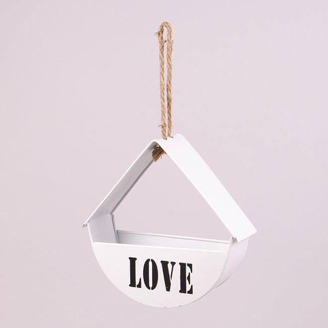 Кашпо металлическое подвесное Flora LOVE 38876 (DR013553)