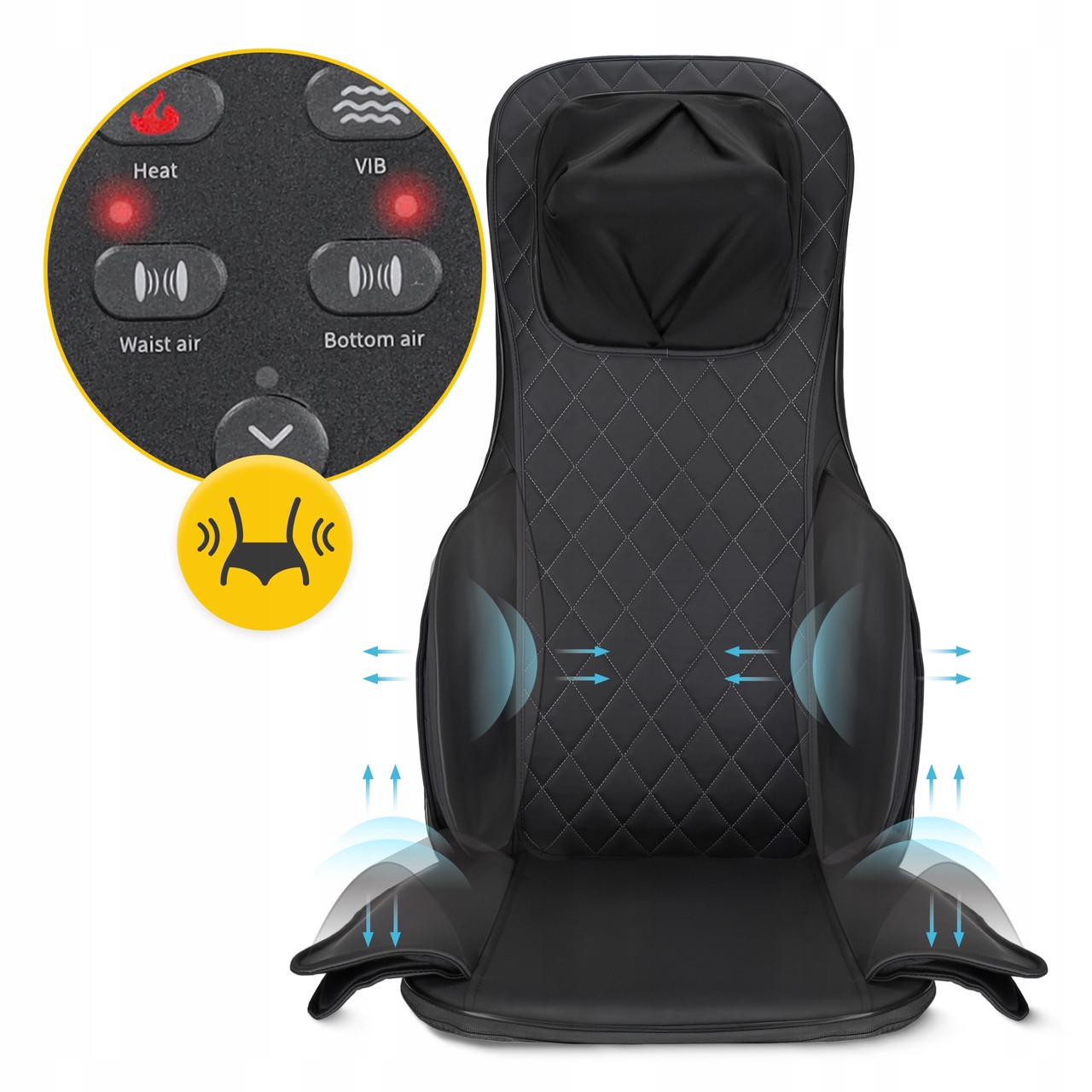 Накидка-массажер 4fizjo Shiatsu с подогревом Black (P-5905973403528) - фото 7