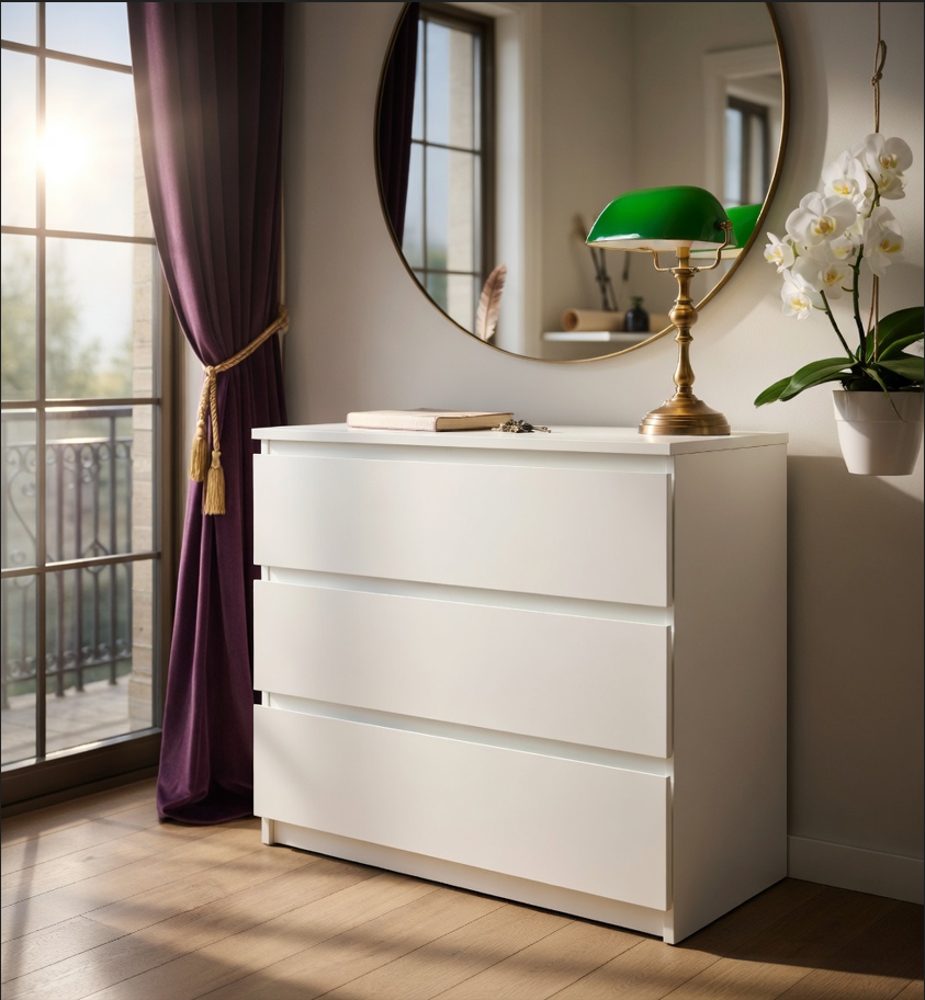 Комод компактный Мастер Форм Брайт 800х376х730 мм Белый (20146) Комод компактный Мастер Форм Брайт 800х376х730 мм Белый (20146)