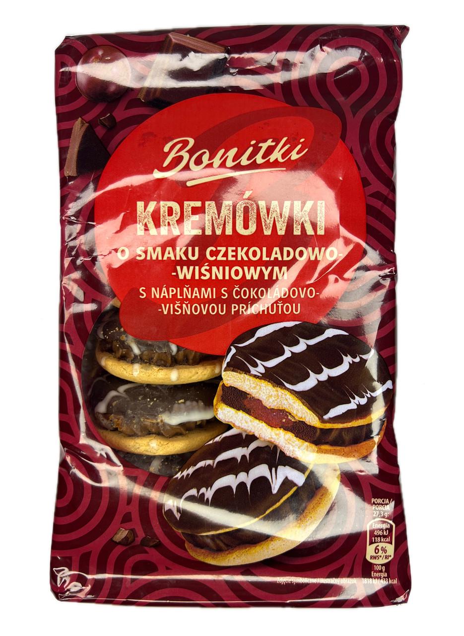Печенье Bonitki Kremovki с шоколадным кремом и вишней 330 г