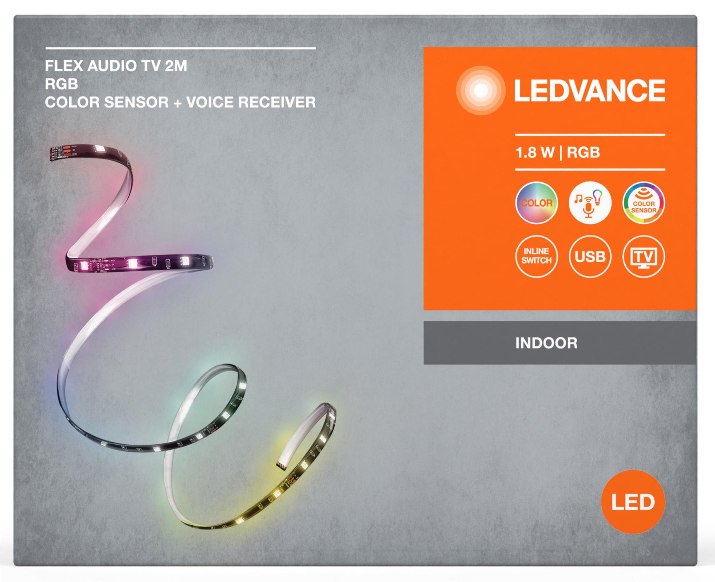 Стрічка світлодіодна Ledvance Flex Audio TV RGB USB 1.8 Вт 2 м (28327874) - фото 4