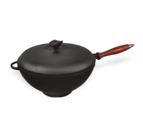 Кастрюля WOK с деревянной ручкой и крышкой 3,5 л