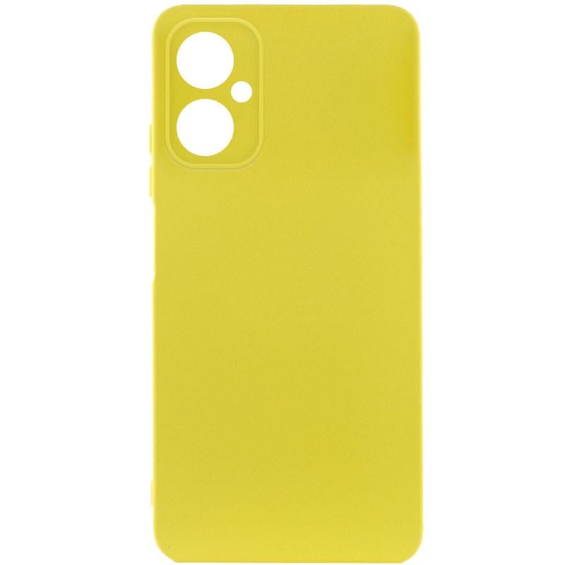 Протиударний чохол Silicone Cover Lakshmi Full Camera (A) для Motorola Moto G14 Жовтий / Flash