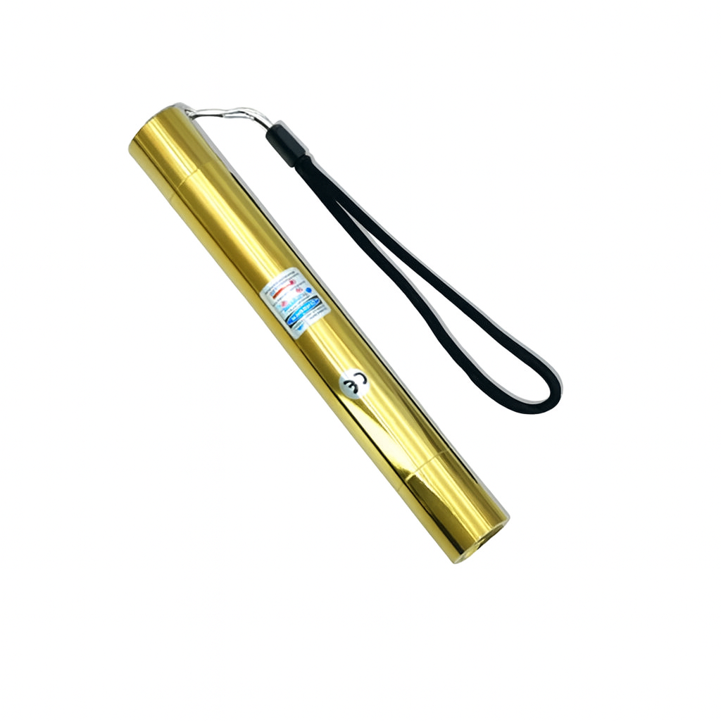 Фонарь-лазер YX-B008 с синим лучом 5 насадок Gold (29704150)