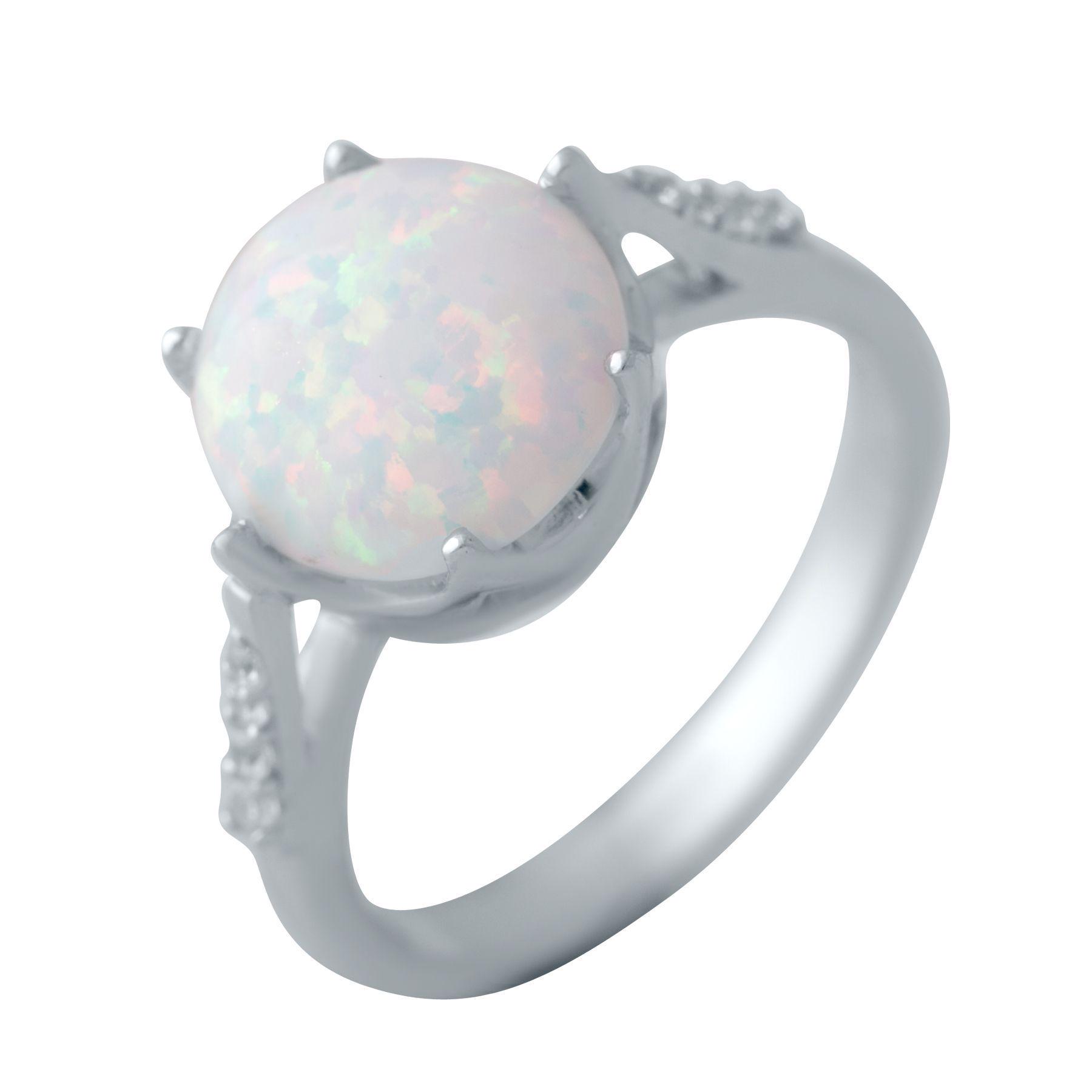 Кольцо серебряное с опалом 1,338 ct 3,67 г р. 17,5 (2040736)