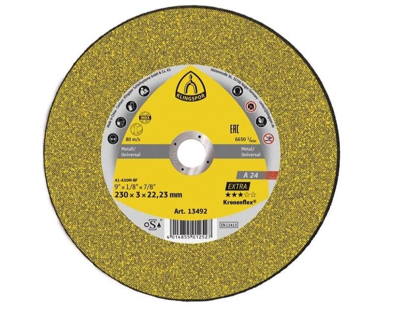 Круг отрезной Klingspor A24 Extra 180x2,0x22,23 мм (286455)