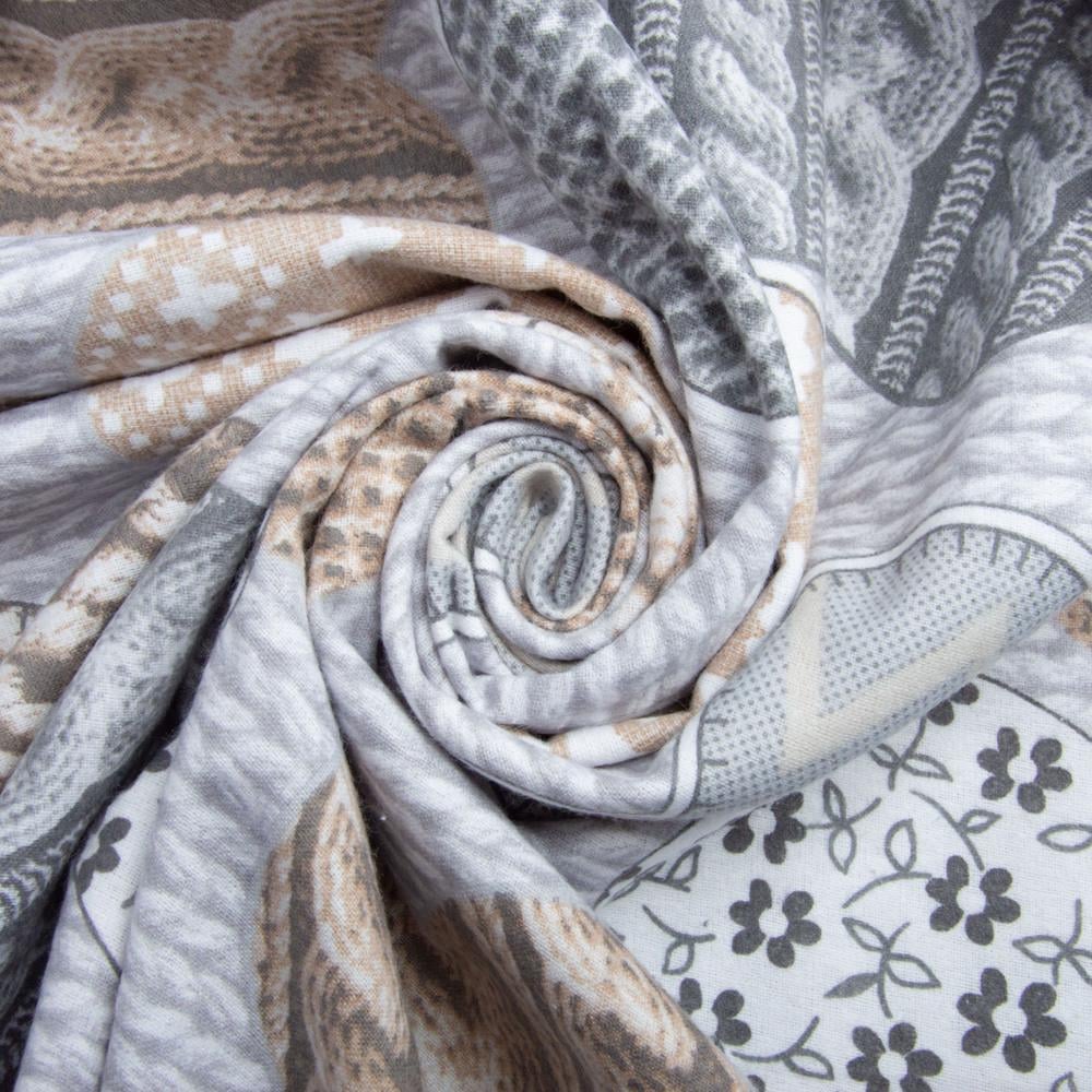 Ткань фланель хлопок 230 см Grey (2375819783)