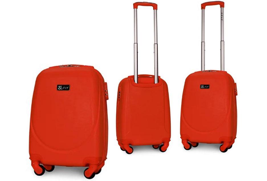 Чемодан пластиковый Fly 310 XS мини ручная кладь на 4 колесах Оранжевый (CEKRBFL310XM4ORA) - фото 7