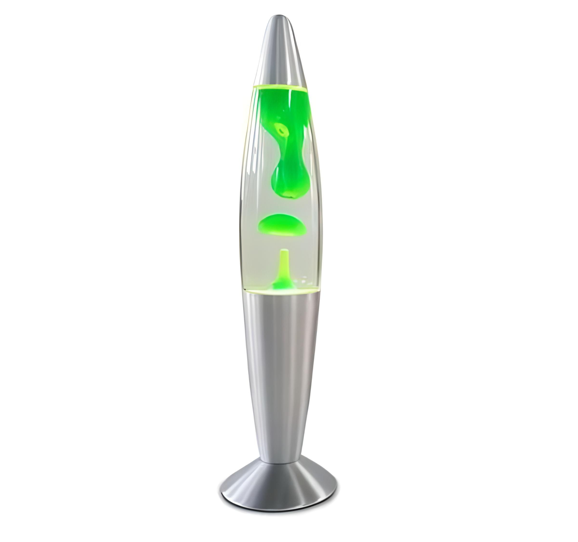 Ночник светильник Лавовая лампа разогревом за час и работой до 6-8 часов 37 см Зеленый