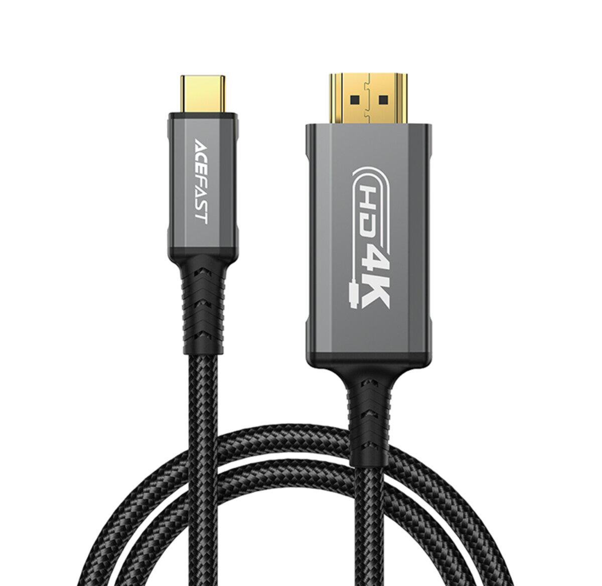 Кабель Acefast C1-10 USB-C to HDMI 4K 60Hz 1,8 м Black
