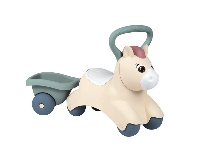 Дитяча каталка Smoby Little Поні з причепом 12 міс.