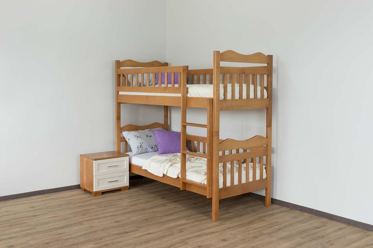 ᐉ Кровать двухъярусная деревянная Дрімка Рукавичка Дримка 80x190 см ...