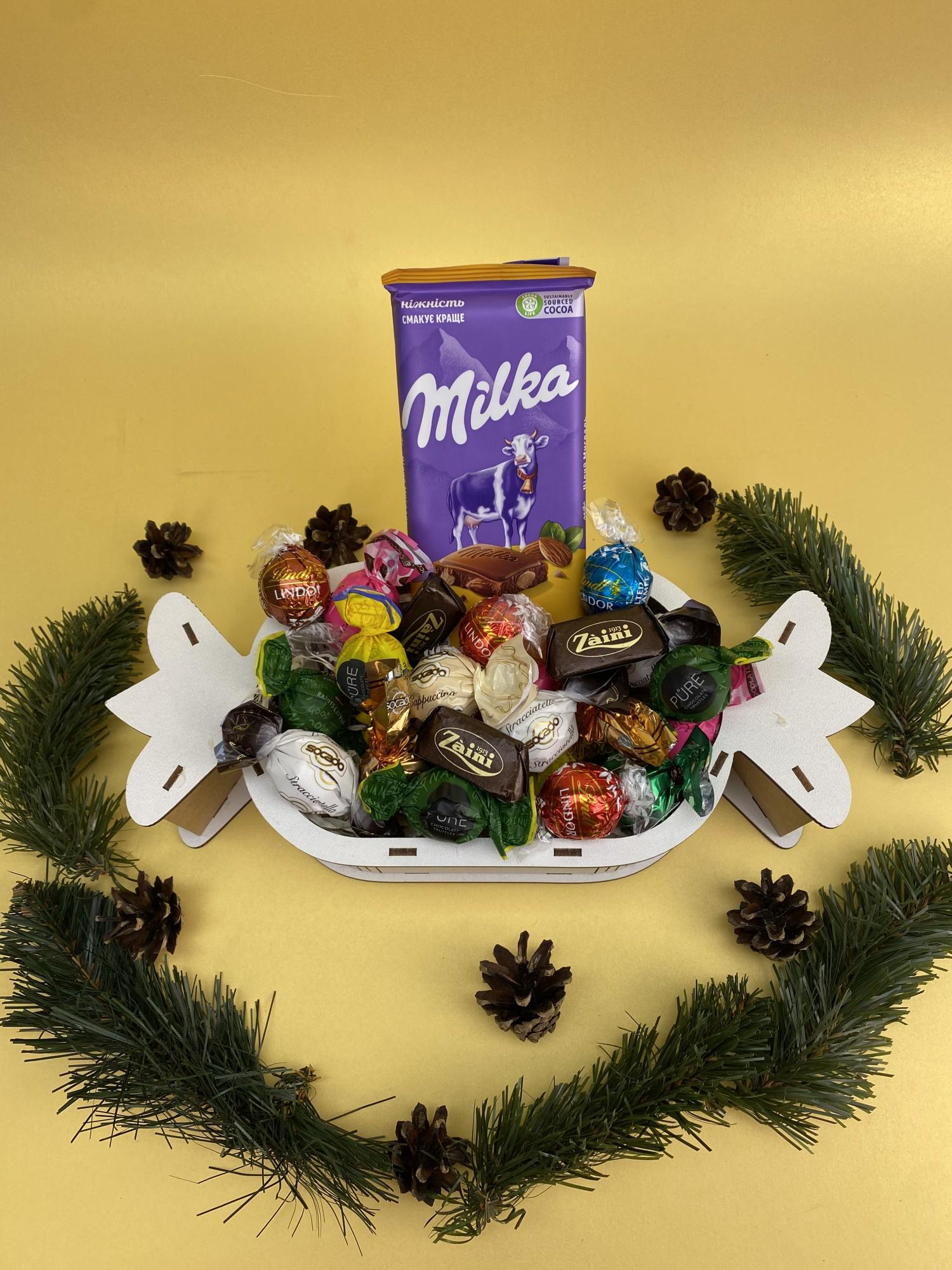 Подарок новогодний Праздничная конфета на новый год/рождество/николая/праздник (8-0502)