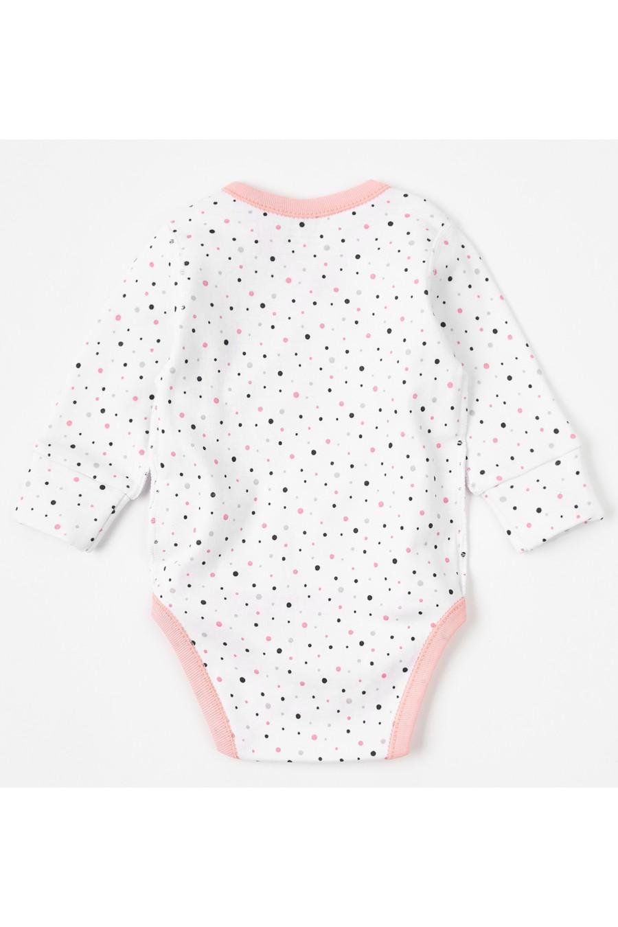 Боди KRAKO 62-68 см в горошек Белый (77312) - фото 3 Боди KRAKO 62-68 см в горошек Белый (77312) - фото 3