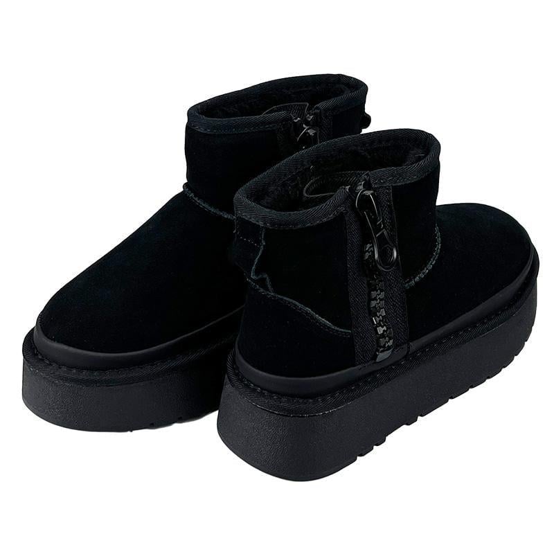 Угги женские замшевые на платформе змейка 290-1 р.36 23 см Черный (88215785) - фото 3 Угги женские замшевые на платформе змейка 290-1 р.36 23 см Черный (88215785) - фото 3