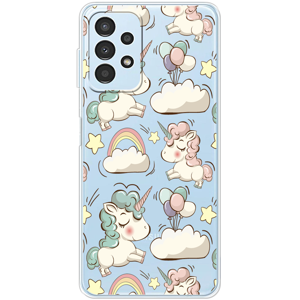 Чехол BoxFace Samsung Galaxy A32 5G (A326) Unicorns Прозрачный силикон (44333-cc2-44333)