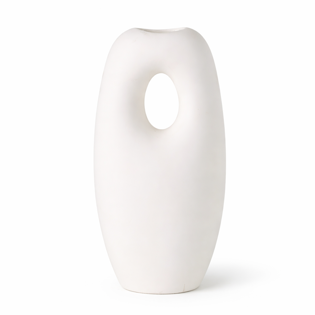 Ваза фарфоровая Ardesto Midori 12,7x10x23 см Белый (AR3822W)