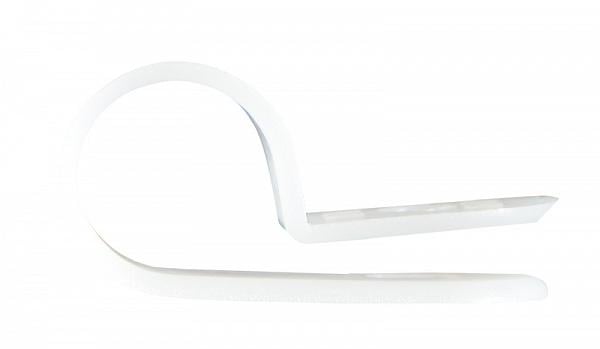 Скоба кабельна АСКО-Укрем CHS 1/4R Ø 6 мм нейлон 1 шт. Білий (A0150140003) - фото 2