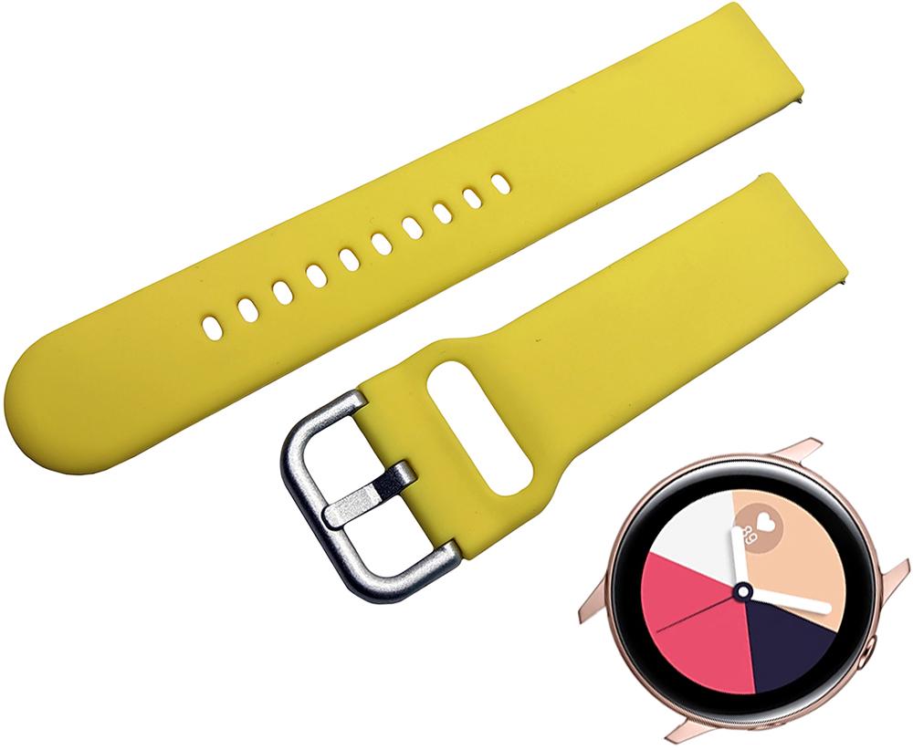 Ремешок Matte Style для Galaxy Watch Active Yellow (19753) - фото 2 Ремешок Matte Style для Galaxy Watch Active Yellow (19753) - фото 2