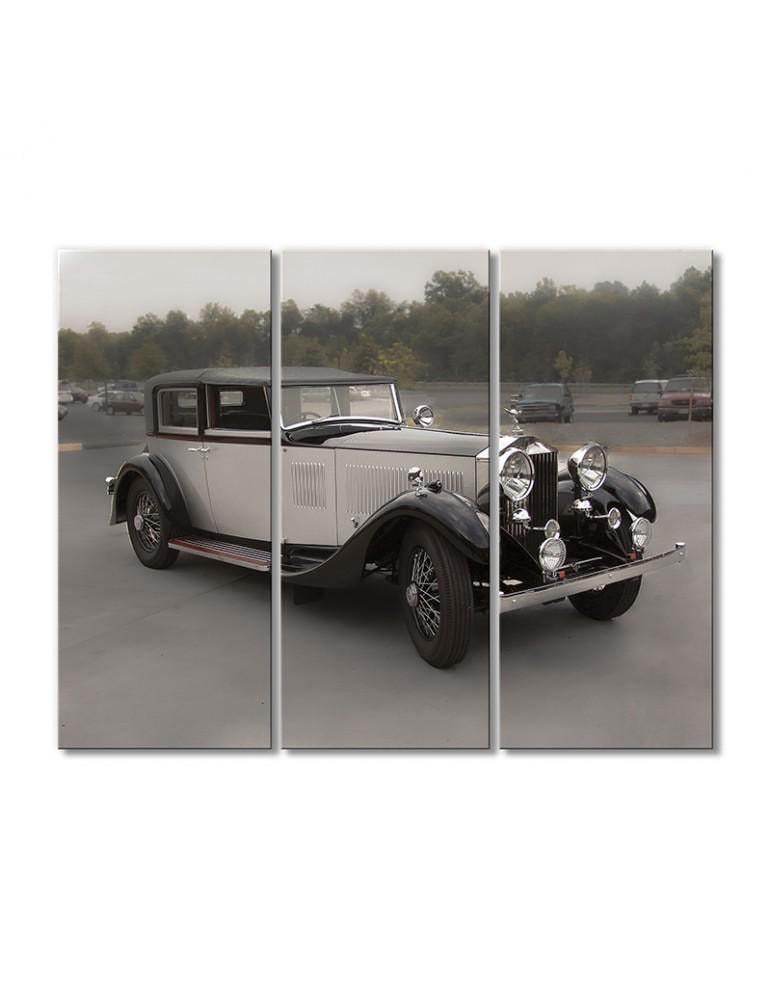 Картина модульная Роллс Ройс 40-50 Фантом 1931 года 3 модуля 90x135 см