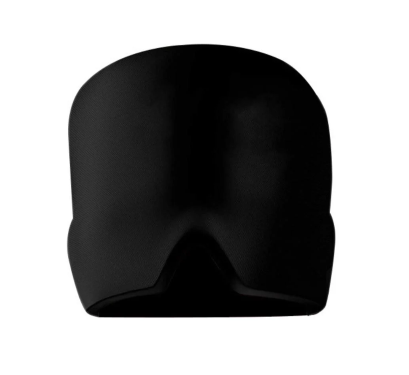 Маска гелевая охлаждающая для облегчения головной боли мигрени/стресса и уменьшения отечности Черный (wh041)