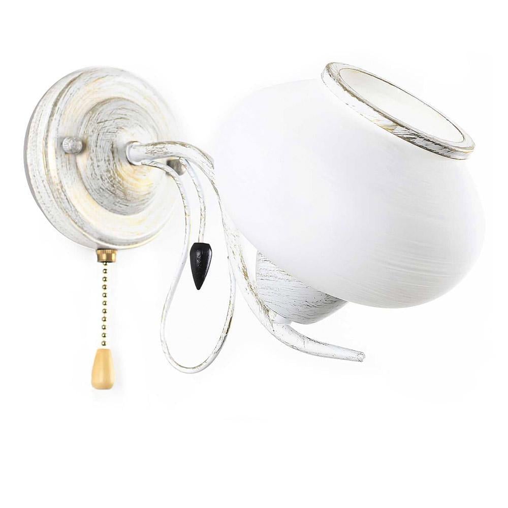 Світильник настінний Light House SRS-19128/1AW Білий із золотим Світильник настінний Light House SRS-19128/1AW Білий із золотим