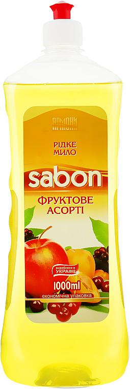 Мыло жидкое АРМОНИ Sabon Фруктовое ассорти запаска пуш-пул 1000 мл (2708)
