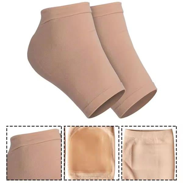 Носки-подпяточники с силиконовым покрытием для пяток Бежевый (id_4003) - фото 2