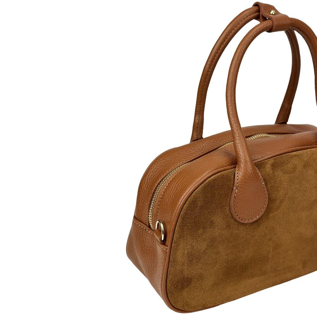 Жіноча сумка Royal Bag F-IT-3017C замшева Коричневий (8079) - фото 9 Жіноча сумка Royal Bag F-IT-3017C замшева Коричневий (8079) - фото 9