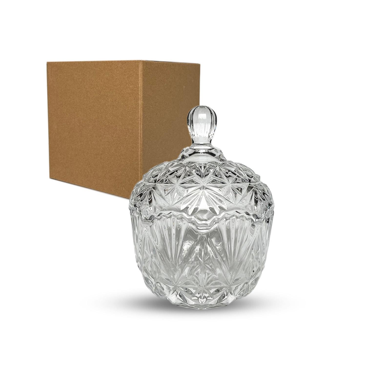 Цукорниця скляна 800 мл 17,5 см (87090)