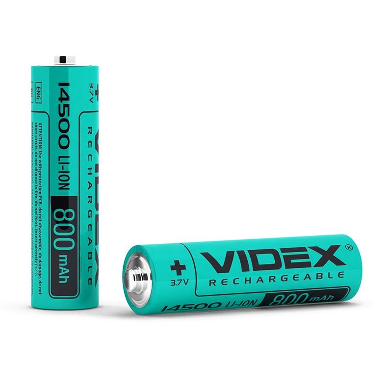 Аккумуляторы Videx Li-ion 14500 без защиты АА 800 mah 1 шт. (1503607211) - фото 2